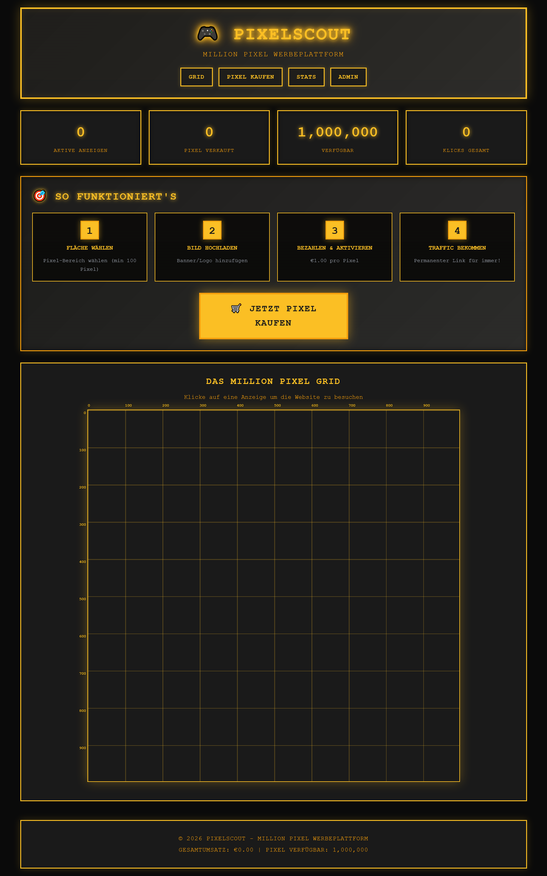 Million Pixel Werbeplattform php8